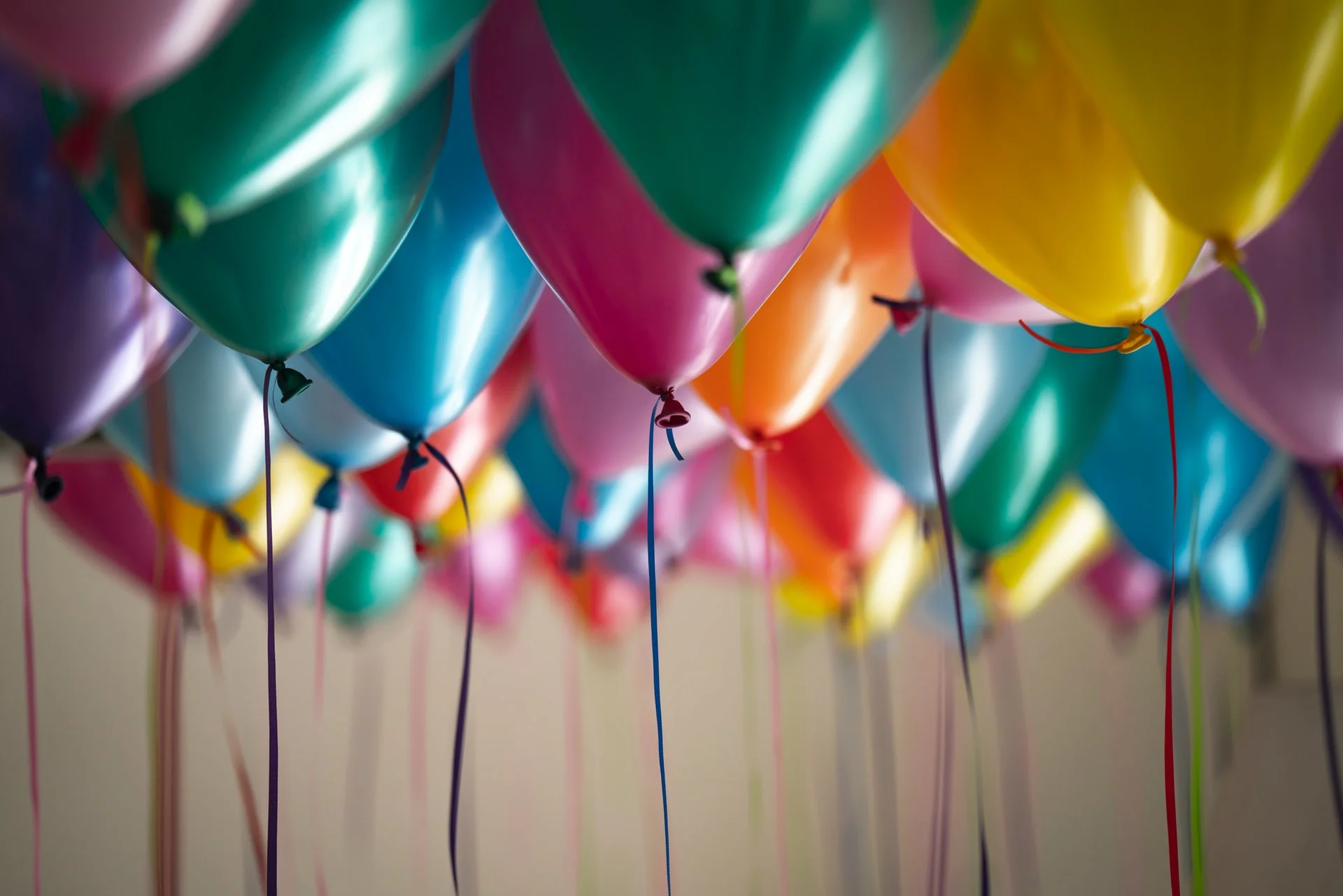 a group of colorful balloons