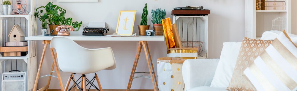 a white chair in a room