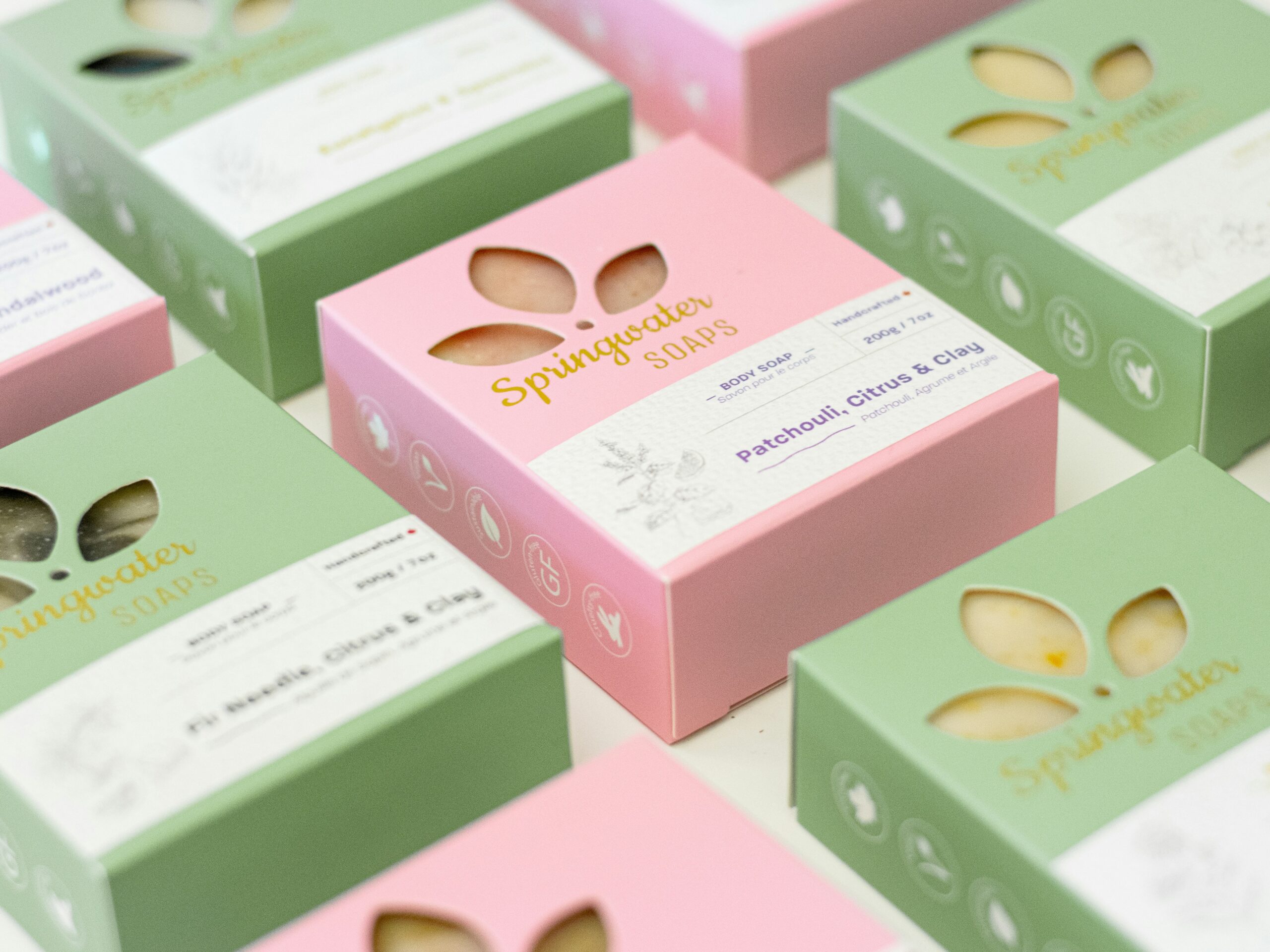 a group of boxes with a label